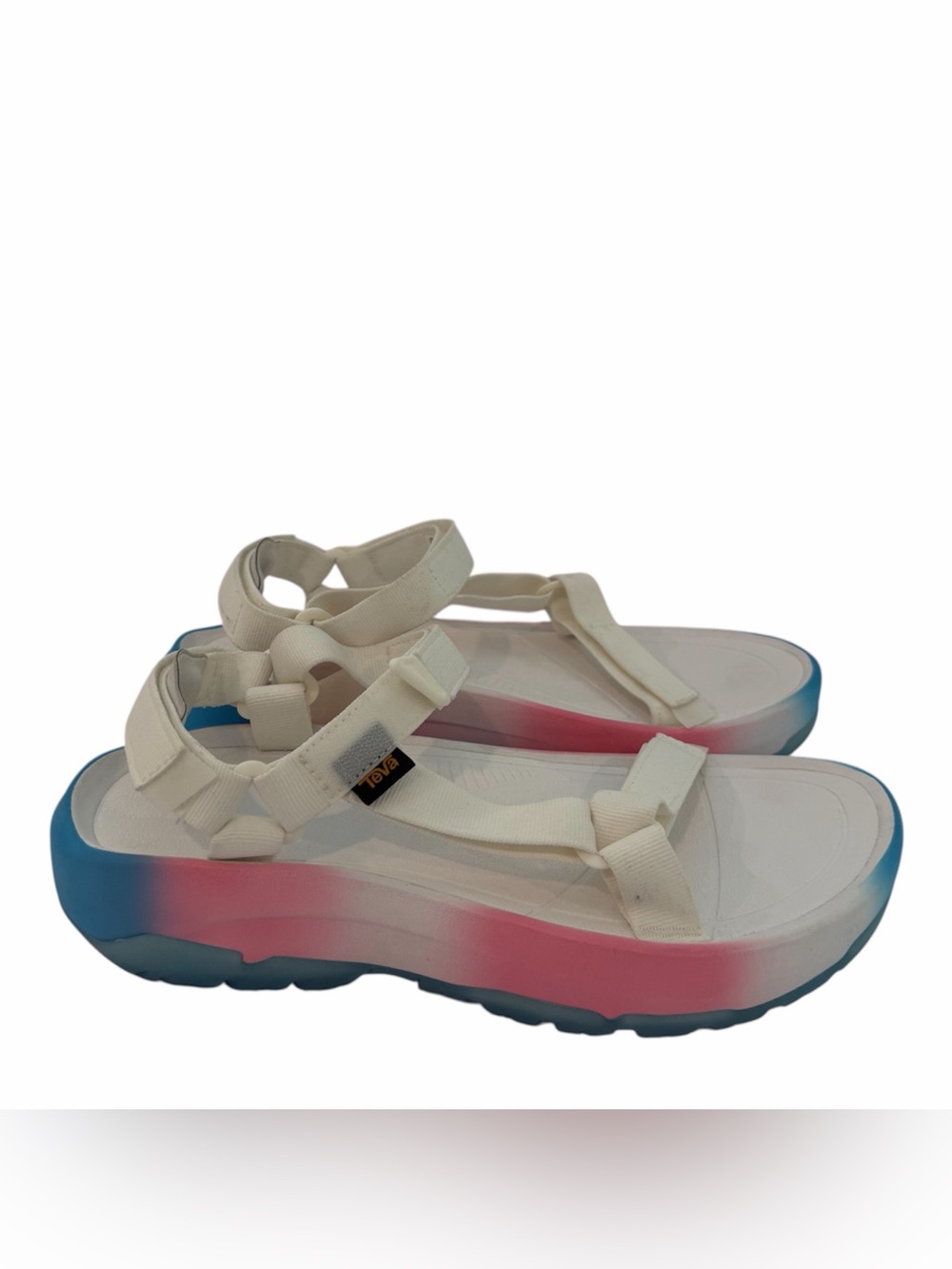 Teva Pride Hurricane Sandals Blue Pink Women's 14 Men's 12 NWT
